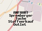Anfahrt zum Spremberger Tuche Stoffverkauf Outlet  in Spremberg (Brandenburg)