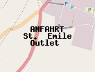 Anfahrt zum St.  Emile Outlet  in Kleinwallstadt (Bayern)