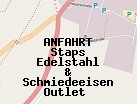 Anfahrt zum Staps Edelstahl & Schmiedeeisen Outlet  in Berlin (Berlin)
