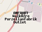 Anfahrt zum Walküre Porzellanfabrik Outlet  in Bayreuth (Bayern)