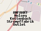 Anfahrt zum Wolsey Kettenbach Strumpffabrik Outlet  in Frickenhausen (Baden-Württemberg)