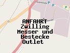 Anfahrt zum Zwilling Messer und Bestecke Outlet  in Hermsdorf (Sachsen-Anhalt)
